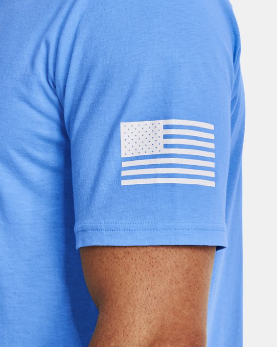 Men's UA Freedom Flag Camo T-Shirt, Blue, pdpMainDesktop image number 3